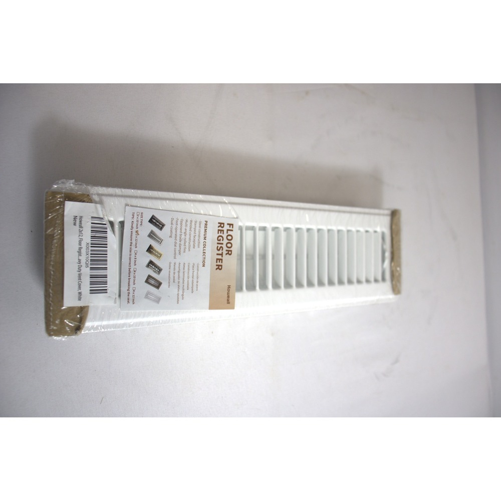 Howeall 2x12 Floor Register Heavy Duty Vent Cover White New